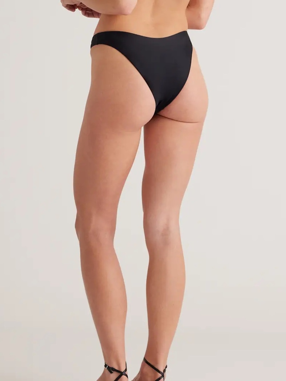 Quince Italian Black High-Leg Bikini Bottom - Picture 2 of 4